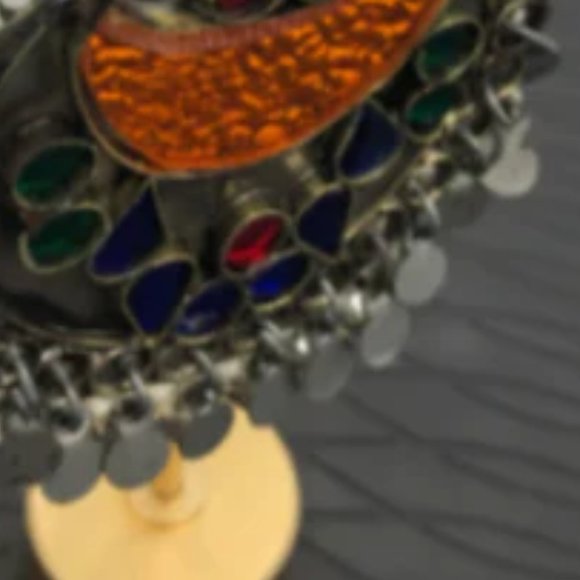 Tribal Kuchi Handmade Hoop Earrings - Picture 5 of 8